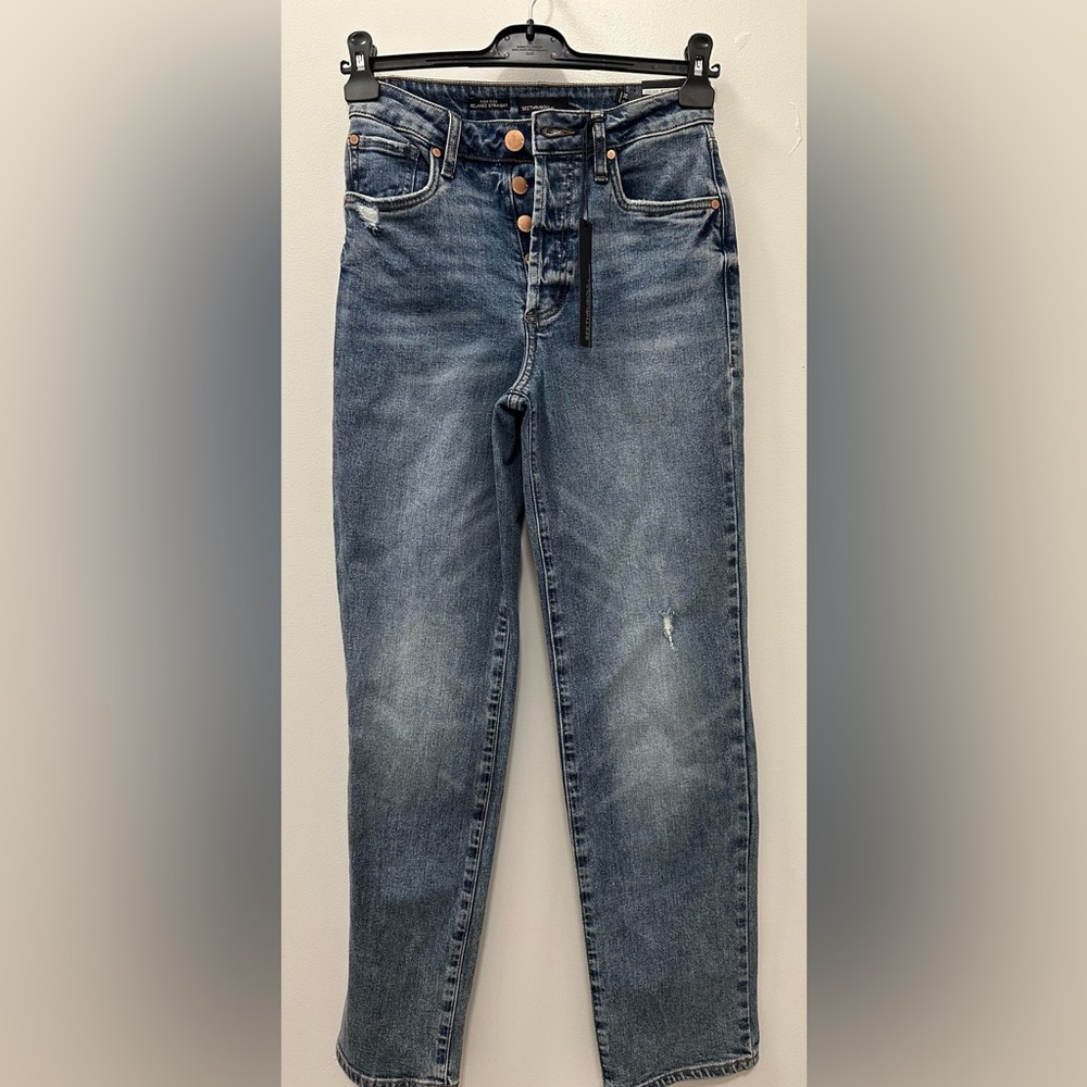 NWT - See Thru Soul Jeans High Rise Relaxed Straight Size 25 (30.5 Inseam)